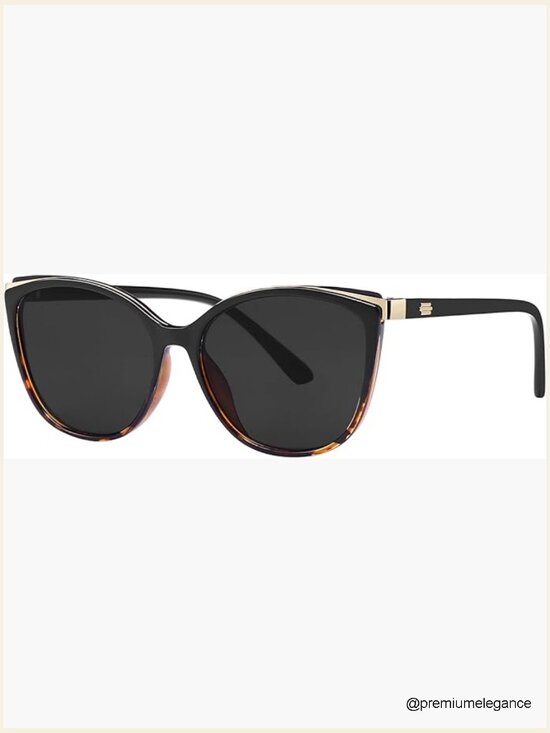 Cat Eye Sunglasses UV400 Protection Trendy Large Frame with Case main image 7